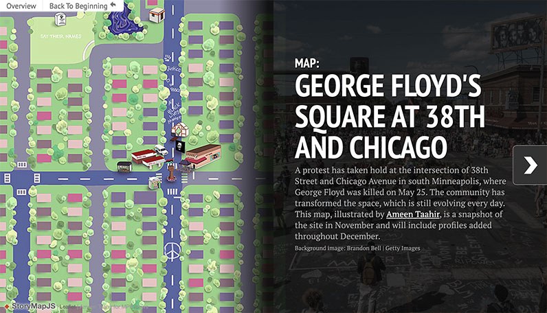 map of george floyd square